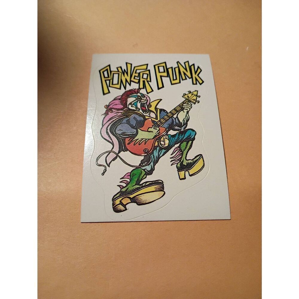 1983 General Mills Zero Heroes Trading Card Sticker Card Vintage #28 Power Punk
